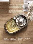 MOP PLANO COM ESPREMEDOR 360° – LIMPEZA PRÁTICA E EFICIENTE