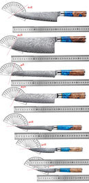 Conjunto de Facas de Cozinha VG10 Damasco – Precisão Japonesa com Elegância Exclusiva