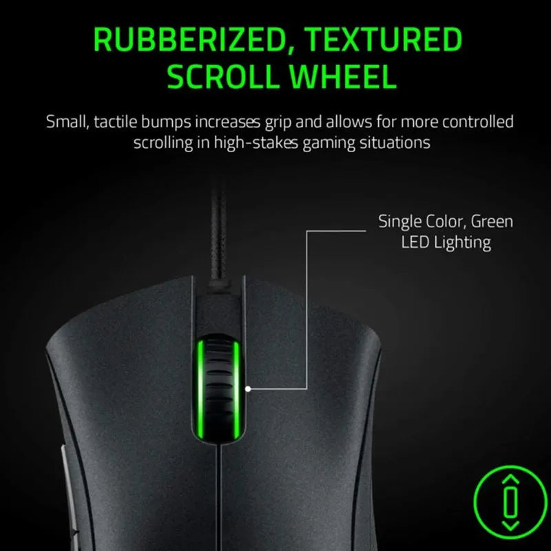 🎮 Mouse Gamer Razer DeathAdder Essential – 6400 DPI, 5 Botões Independentes, Alta Precisão com Fio para PC e Notebook! 🖱️🔥