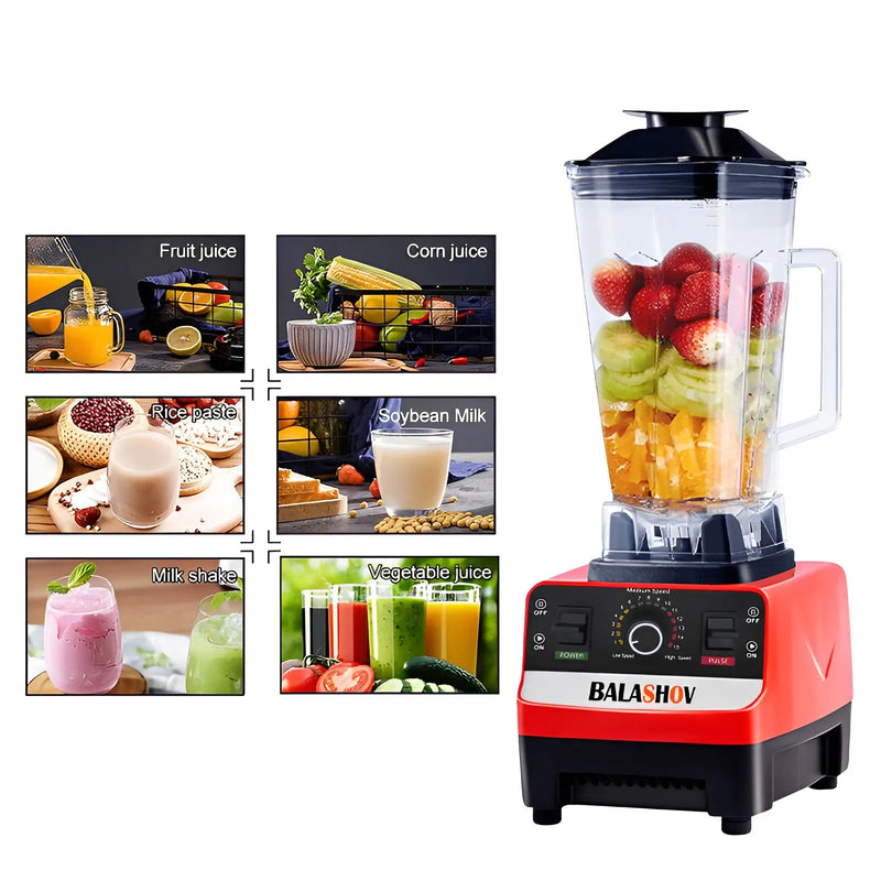 ⚡ Liquidificador Estacionário 2000W - Mixer Comercial de Alta Potência ⚡