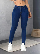 Calça Jeans Feminina Skinny Cintura Alta