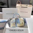 BOLSA FEMININA LUXO LEVE 2025 – ESTILO BOSTON BORDADA