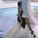 SCARPIN DE CAMURÇA ELEGANTE PRETO