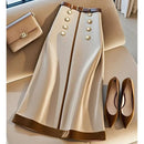 Saia Feminina Elegante com Cinto - Tecido Premium