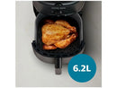 ⚡ Air Fryer Elétrica Sem Óleo / Air Fryer Philips Walita 1000 Series XL NA130 Black com Timer 6.2L 220V ⚡