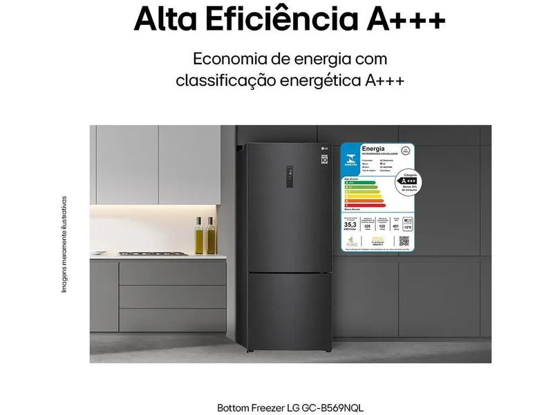 ⚡ Geladeira LG Frost Free Smart Black - 110V ⚡