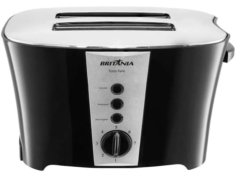 ⚡ Torradeira Britannia Black 2 Fatias 7 Níveis 110V ⚡