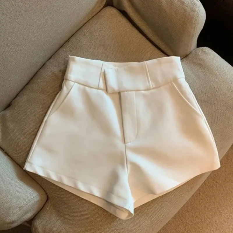 Short Alfaiataria Feminino Cintura Alta